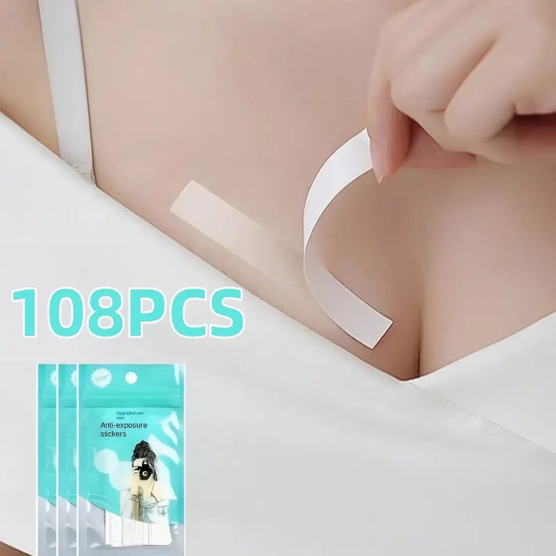 Push Up Bra Silicone - 108 Piezas/3 Paquetes, Cinta Adhesiva de