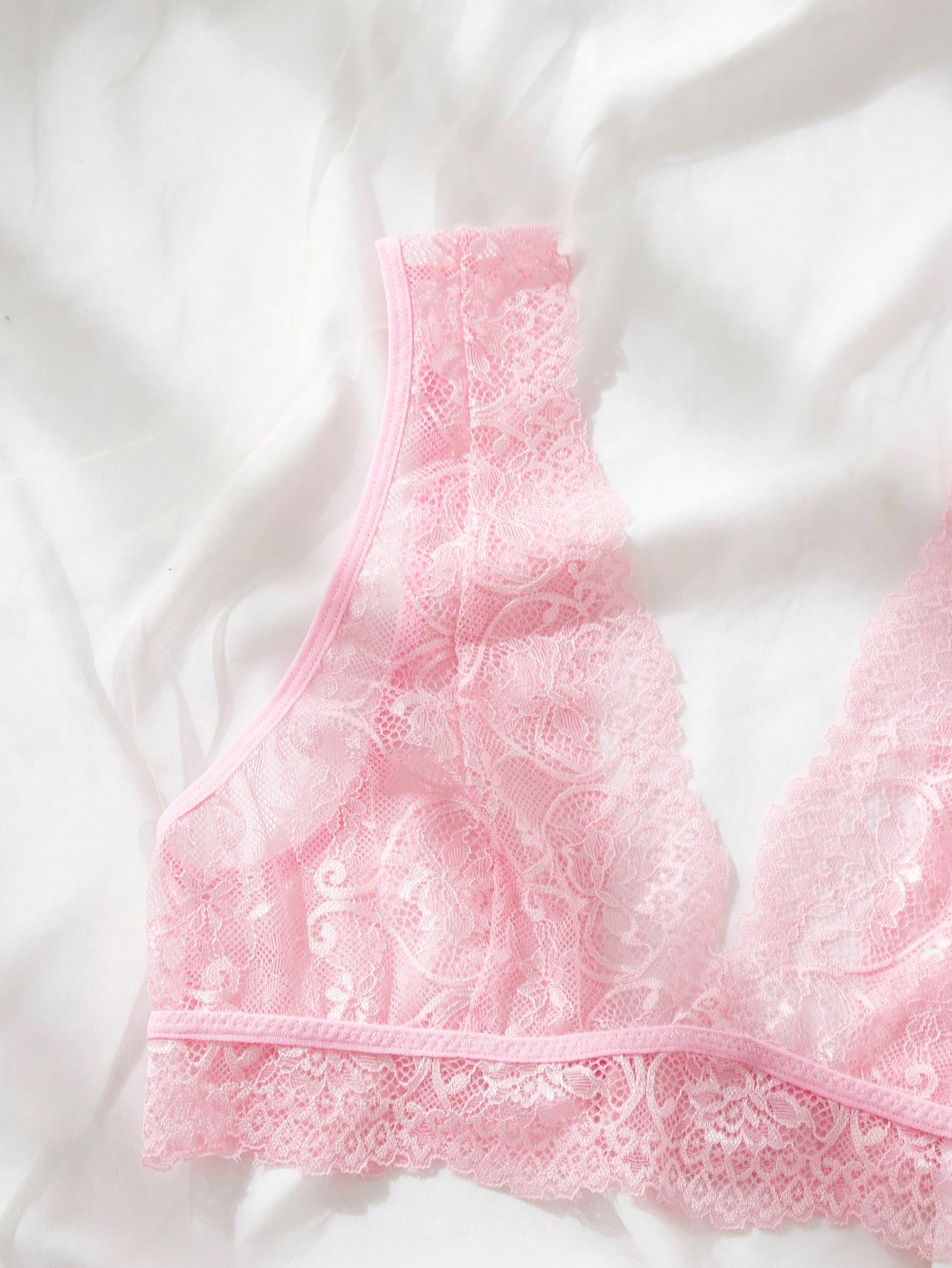 Conjunto de Lencería de Encaje - Lace Bralette Set reseña y precio